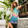 thumbnail image 2 of Disketp Retro Palm Beach Sunset para Vestido sin Mangas para Mujeres, Vestidos de Verano para Mujeres, Casual y Holgado para la Playa, 2 of 7