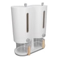 thumbnail image 3 of 5kg Kitchen Rice Bucket Japanese Rice Barrel Double Barrel Grain Storage Bucket Kitchen Metering Grain Storage Box Pet Food Container Common, 3 of 22