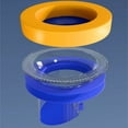 thumbnail image 6 of Floor Outlet Drain Pipe Flange Rings with Backflow Prevention Valves Toilet Bowl Gasket Flange Rings Easy to Install, 6 of 9