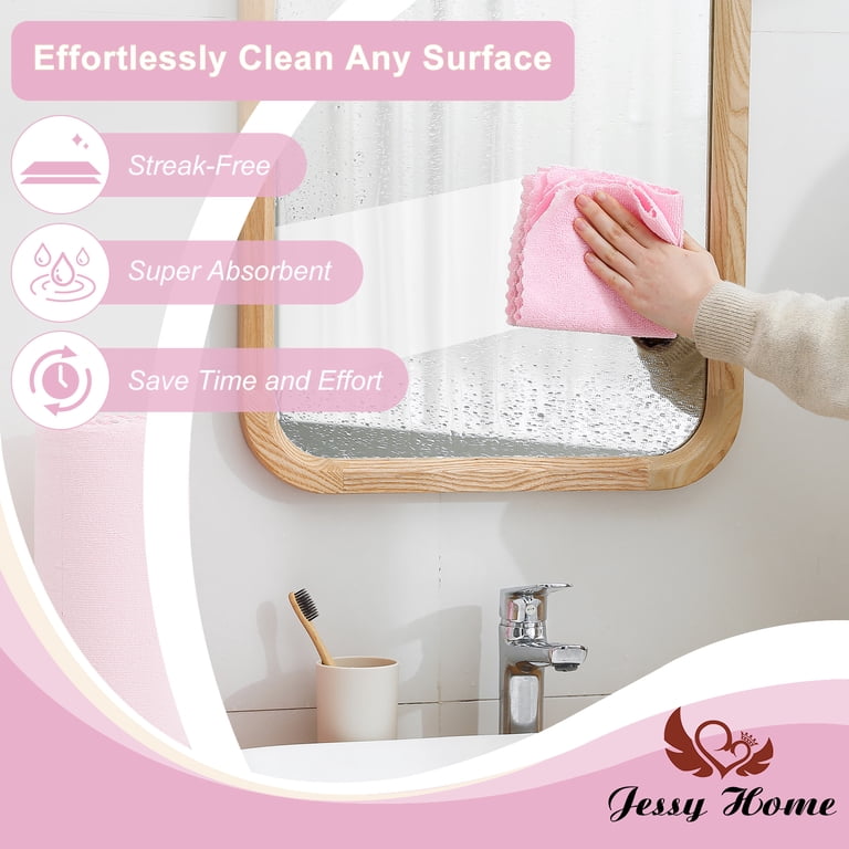 Jessy Home Reusable Microfiber Cleaning Cloths, 100 Sheets photo 2