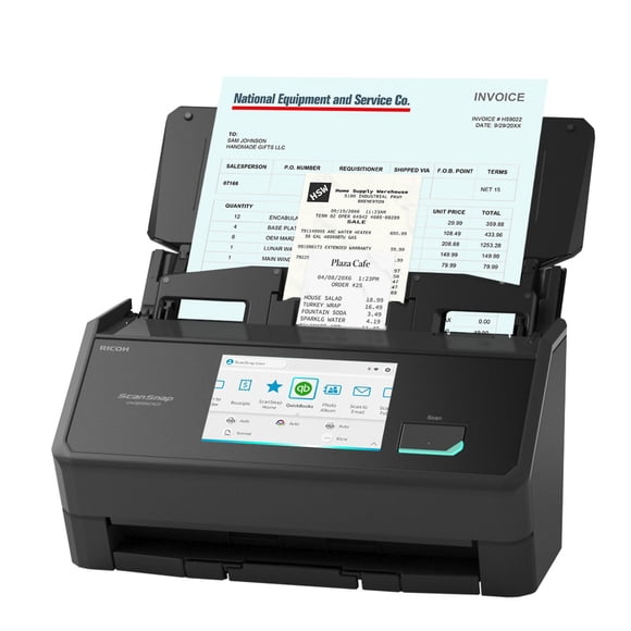 Escáner ScanSnap iX2500 Receipt Edition con QuickBooks Black