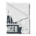 thumbnail image 2 of Your are Stronger than You Think Soft Flannel Fleece Throw Blanket, Urban Style Philosophical Be Positive Message, Cozy Plush for Indoor and Outdoor Use, 50" x 70", Dark Blue Grey White, by Ambesonne, 2 of 5
