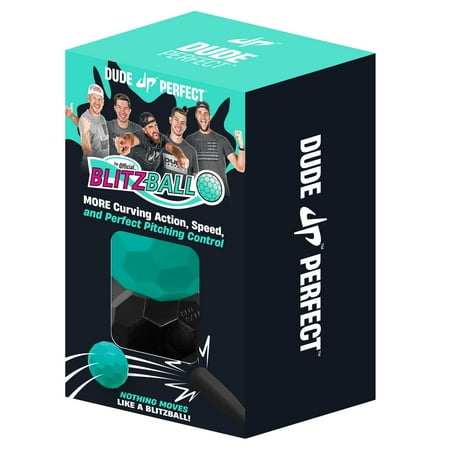 Blitz Ball by Dude Perfect, More Curving Action, Speed, and Perfect Pitching Control, Rubber, 2 pack