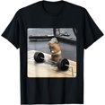 thumbnail image 1 of Hamster Deadlift Training Funny Cute Rat Weightlifting Meme Camiseta, 1 of 2