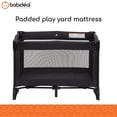 thumbnail image 6 of Babideal Portable Baby Play Yard with Mesh Sides and Padded Mat, Licorice Root Black, 6 of 11