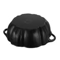 thumbnail image 3 of STAUB Cast Iron 3.5-qt Pumpkin Cocotte with Stainless Steel Knob - Black, 3 of 7