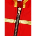 thumbnail image 5 of TiaoBug Kids Boys Circus Ringmaster Costume Tassel Red Jacket Halloween Tailcoat, 5 of 7