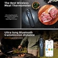 thumbnail image 3 of Beloadence Wireless Meat Thermometer, Digital Smart Wireless Ultra-Thin IPX7 Waterproof Meat Thermometer for BBQ Grill, Oven, Air Fryer, 3 of 10