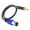Blue, variant on XLR Male To 3.5mm Cable With Metal Housing, Noise Reduction For 48V Systems