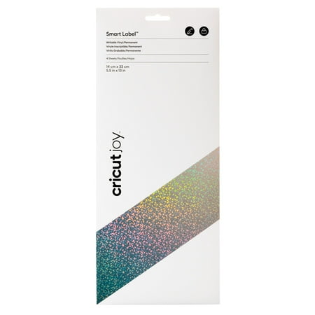 UPC: 0093573378928 | Cricut Joy™ Smart Label™ Writable Vinyl – Permanent Silver Holographic  5.5  x 13