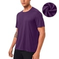 thumbnail image 1 of Ceisia Men's Slim Fit Short Sleeve Crew Neck Athletic T-shirt Quick Dry Solid Color Workout Top Hot Pink L Gifts, 1 of 7