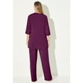thumbnail image 2 of Catherines Women's Plus Size Petite 3-Piece Lace Gala Pant Suit, 2 of 4
