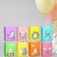 thumbnail image 6 of Set Of 8 Easters Bags Happy Rabbits Paper Packaging Bags with Handle for Spring Birthday and Easters Party Supplies, 6 of 8