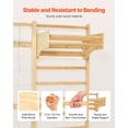 thumbnail image 4 of VEVOR Swedish Ladder Wall Gym 8-in-1 12-Level Solid Wood Gymnastic Stall Bars, 4 of 9