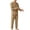 RYE1-Khaki, variant on LWFFDAW Mens Pajamas Set Lightweight Long Sleeve Button Down Sleepwear Collar Pajamas Loose Comfy Loungewear Soft Pjs Set