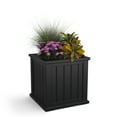 thumbnail image 3 of Cape Cod 20" x 20" x 20" Square Black Self-Watering Plastic Planter, 3 of 13