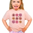 thumbnail image 2 of Flowers Shirt for Girls Cute Girly Colorful Floral Tee for Toddlers and Kids Peach Shirt Youth Large, 2 of 5