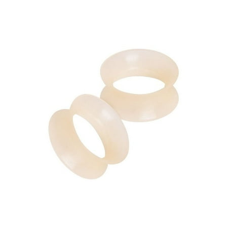 - Pair Flesh Tone Thin Silicone 7/16