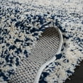 thumbnail image 6 of SAFAVIEH Hudson Shag Jaden Striped Area Rug, Ivory/Navy, 3' x 5', 6 of 9