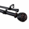 thumbnail image 3 of Home Decorative Lanette Double Curtain Rod 48-84" - Mahogany, 3 of 4