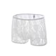 thumbnail image 3 of Men's  See Through Shorts Embroider Clubwear Trunks White L L Salvador Dali Ropa Interior Atractiva, 3 of 10