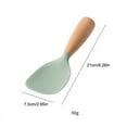 1Pcs Silicone Spoon Non-stick Cooking Spoon Anti-scalding Pot Rice High ...