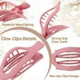 thumbnail image 5 of Zabufoli French Concord Hair Clips Claw - 6Pcs Side Slid Flat Hair Clips for Volume Strong Hold No Slip Grip Hair Claw Clips for Women Girls Thick Thin Hair Tortoiseshell, 5 of 10