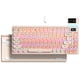 thumbnail image 1 of Teclado Mecánico para Juegos Womier SK80 75% Rosa Cremoso, 1 of 7