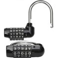 thumbnail image 2 of 5 Letter Combination Padlock Black - Combination Locks - Bike Lock Laptop Backpack -Perfect for Escape Rooms, 2 of 5