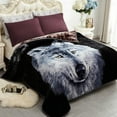 thumbnail image 2 of JML Queen Fleece Bed Blanket,2 Ply Reversible 520GSM Soft Warm Blanket for Winter,77"x87", 2 of 5