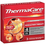 6 Pack ThermaCare Heat Wraps Advanced Muscle Pain Therapy 3 Wraps Each