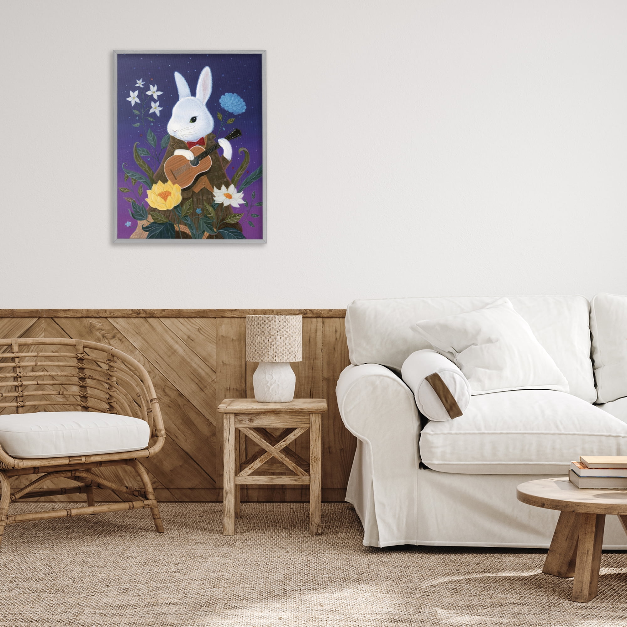 Stupell Industries Maria Von Carrot Gray Framed Giclee Art, design by Gina Matarazzo
