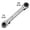Flat type, variant on Refrigeration Ratchet Wrench Best Tool for HVAC Service, Smooth Ratcheting Action and Strong Gear, 4 Different Sizes