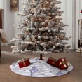 thumbnail image 6 of Kll Stripes And Sprigs Of Lavender Christmas Tree Skirt 30",Party Decorations Farmhouse For Christmas Decorations Holiday Party, 6 of 8