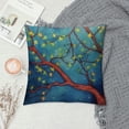 thumbnail image 2 of GOSMITH Oil Painting Black Large Tree and Flower Birds  Throw Pillow Case Cushion Cover Home Sofa Decorative, 2 of 5