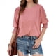 thumbnail image 1 of Blusa Informal con Cuello Redondo y Ligera para Mujer, Color Rosa, Talla XL, 1 of 7
