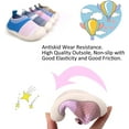 thumbnail image 5 of Baby First-Walking Shoes 1-4 Years Kid Shoes Trainers Toddler Infant Boys Girls Soft Sole Non Slip Cotton Canvas Mesh Breathable Lightweight TPR Material Slip-on Sneakers Outdoor, 5 of 6