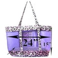 thumbnail image 4 of Huge Leopard Mesh Beach Grocery Tote Bag - brown, 4 of 4