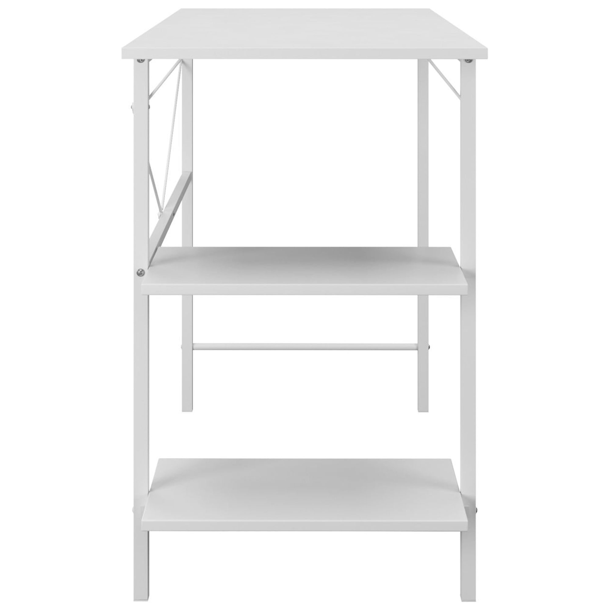 Mainstays Pierce Storage Desk, White photo 7