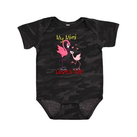 

Inktastic My Mimi Loves Me Flamingo Gift Baby Boy or Baby Girl Bodysuit