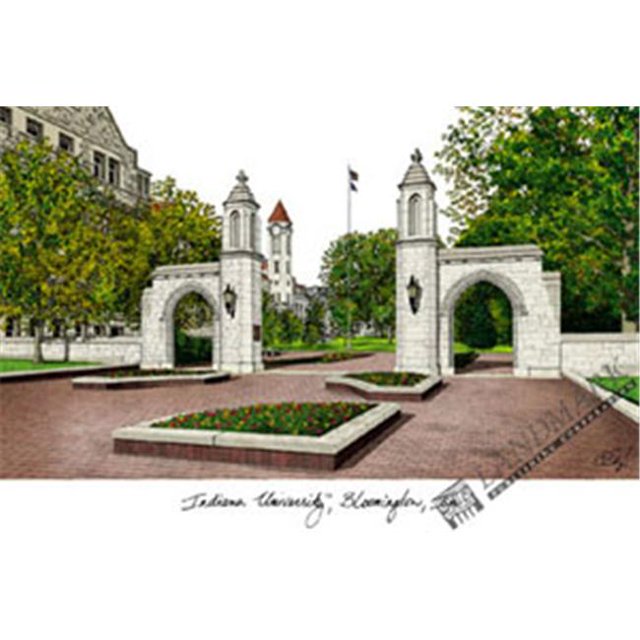 Indiana University Bloomington Campus Images Lithographie Imprimée
