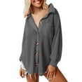 thumbnail image 1 of WEAIXIMIUNG Custom T Shirts Casual Shirt Women foreign Trade Solid Color Long Sleeve Cardigan, 1 of 5