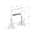 thumbnail image 4 of 18" x 24" New Counter Acrylic Shield, Plexiglass Protective Panel, Splash Guard. New Support Stands. Adjustable Heights. Acrylic .1875" Thick, 2-Pack, 4 of 11