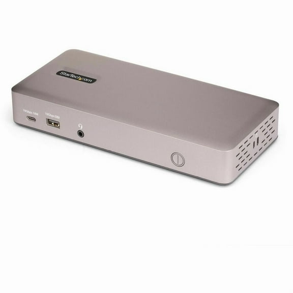 StarTech.com Triple-Monitor USB4 Docking Station, 4K 60Hz HDMI or DisplayPort, 6x USB Hub, 2.5GbE, 100W Charging, Driverless USB-C Dock