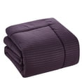 thumbnail image 4 of Sweet Home Collection Purple 8 Piece Bed in a Bag Comforter Set with Sheets, King, 4 of 5
