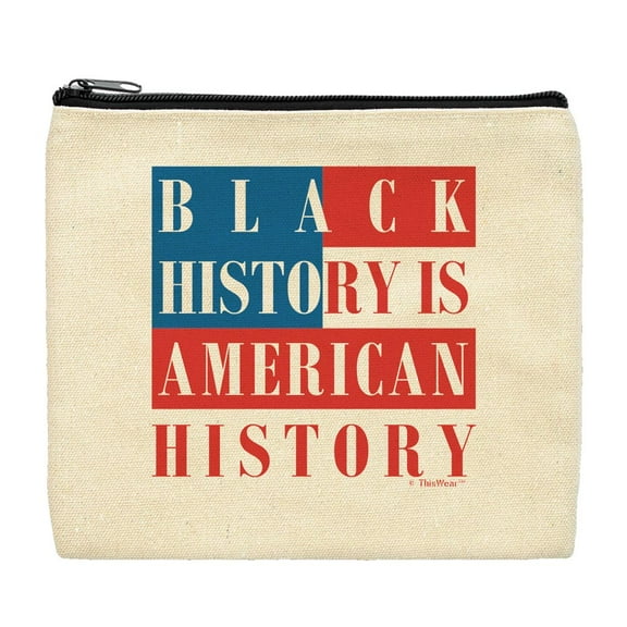 ThisWear Civil Rights Movement Makeup Bag Black History Is American History Makeup Bag