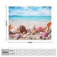 thumbnail image 2 of Seashell On The Beach Soft Cozy Warm, Lightweight And Plush Flannel Throw Blankets - Perfect for Couch, Bed, Travel, 2 of 7
