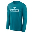 thumbnail image 2 of Men's Nike Teal Jacksonville Jaguars Sideline Dri-FIT Long Sleeve T-Shirt, 2 of 3