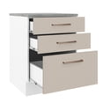 thumbnail image 3 of Mueble de Cocina 60 cm 3 Cajones Blanco/Crema Agata Madesa, 3 of 5