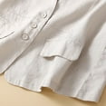 thumbnail image 2 of Defitshape Women's V Neck Vest Soft Top Fall Loose Work Button Fashion Sleeveless Thin Casual Summer Tank Waistcoat Lightweight Cardigan Jacket Beige Medium, 2 of 4